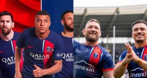 Un club de rugby a XIII « copia » la camiseta del PSG